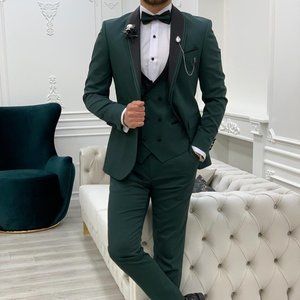 3-piece Dark Green Tuxedo, 42S